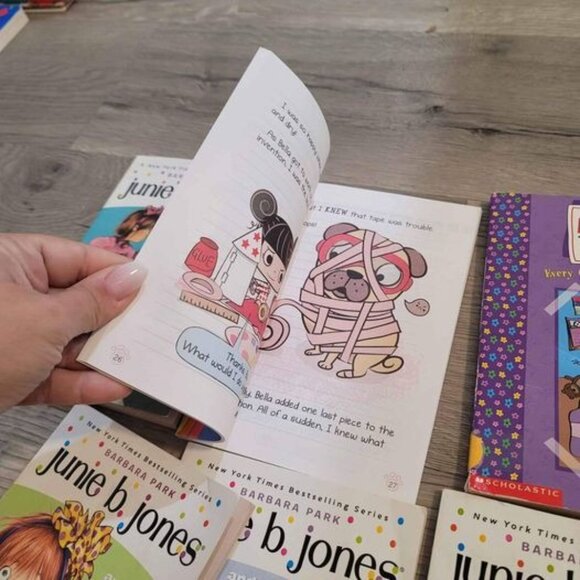 books. lot of 6 books. maybe 2, 3rd of 4th grade level depending on the kid. jun - Picture 3 of 5